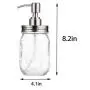 Metallbehälter-Seifenspender-Deckel, Radidi 3er Pack Edelstahl Mason Jar Seifenspender Lotion Dispenser Pumpen Deckel, rostfreier Badezimmer-Zubehör