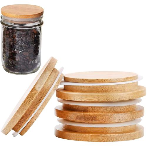 Bamboo Wooden Mason Jar Lids, Reusable Bamboo Mason Canning Lids Compatible with Wide Mouth and Regular mouth Mason Jar Canning Jar 1pcs Bamboo Wooden Mason Jar Lids, Reusable Bamboo Mason Canning Lids Compatible with Wide Mouth and Regular mouth Mason Jar Canning Jar 1pcs