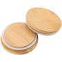 Bamboo Wooden Mason Jar Lids, Reusable Bamboo Mason Canning Lids Compatible with Wide Mouth and Regular mouth Mason Jar Canning Jar 1pcs