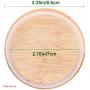 Bamboo Wooden Mason Jar Lids, Reusable Bamboo Mason Canning Lids Compatible with Wide Mouth and Regular mouth Mason Jar Canning Jar 1pcs