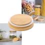 Bamboo Wooden Mason Jar Lids, Reusable Bamboo Mason Canning Lids Compatible with Wide Mouth and Regular mouth Mason Jar Canning Jar 1pcs