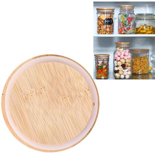 Bamboo Wooden Mason Jar Lids, Reusable Bamboo Mason Canning Lids Compatible with Wide Mouth and Regular mouth Mason Jar Canning Jar 1pcs Bamboo Wooden Mason Jar Lids, Reusable Bamboo Mason Canning Lids Compatible with Wide Mouth and Regular mouth Mason Jar Canning Jar 1pcs