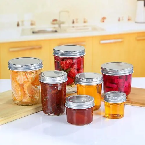 75ml, 80ml, 100ml, 200ml, 250ml, 300ml, 400ml, 500ml Mini Mason Jars with Lids, Ideal for Food Storage, Jam, Body Butters, Jelly, Wedding Favors 75ml, 80ml, 100ml, 200ml, 250ml, 300ml, 400ml, 500ml Mini Mason Jars with Lids, Ideal for Food Storage, Jam, Body Butters, Jelly, Wedding Favors