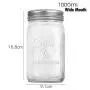 Full Family Ball Glass Mason Jar Collection, Wide Mouth, Regular Mouth, 125ml, 230ml,250ml, 480ml, 750ml,1000ml