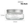 Vollständige Familien-Ballen-Glas-Mason-Jar-Sammlung, Weite und Normale Öffnung, 125ml, 230ml, 250ml, 480ml, 750ml, 1000ml