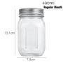 Vollständige Familien-Ballen-Glas-Mason-Jar-Sammlung, Weite und Normale Öffnung, 125ml, 230ml, 250ml, 480ml, 750ml, 1000ml