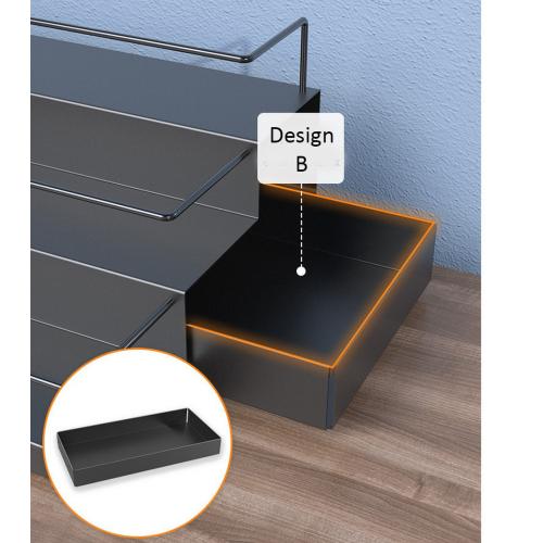 Multi-layer Metal Spice Rack Organizer, adjustable stepper and draws. Compact design