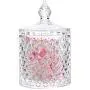 Rainie Love Home Grundnahrungsmittel Lagerung Set – Transparente Kristall Diamant Facettierte Glasbehälter mit Kristalldeckel, Geeignet als Süßigkeitenbehälter, Keksdose, Biskuitbehälter, Dekorativer Süßigkeitenbehälter – 12 OZ – Klein und 16 OZ Groß