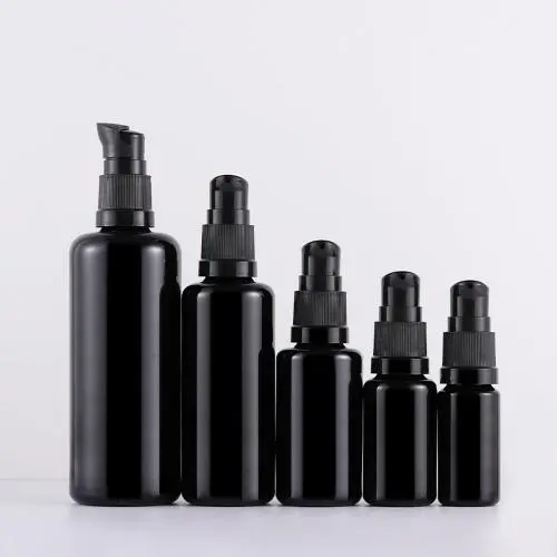10ml,15ml,30ml,50ml, 100ml, 200ml Matte Black Glass Airless Pump Bottle Luxury Container - Refillable Cosmetic Dispenser 10ml,15ml,30ml,50ml, 100ml, 200ml Matte Black Glass Airless Pump Bottle Luxury Container - Refillable Cosmetic Dispenser