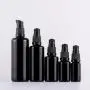 10ml,15ml,30ml,50ml, 100ml, 200ml Matte Black Glass Airless Pump Bottle Luxury Container - Refillable Cosmetic Dispenser 10ml,15ml,30ml,50ml, 100ml, 200ml Matte Black Glass Airless Pump Bottle Luxury Container - Refillable Cosmetic Dispenser