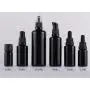 Matte Black Glas Airless Pump Flasche – Luxusbehälter, Refillbare Kosmetik-Sprayflasche (10ml, 15ml, 30ml, 50ml, 100ml, 200ml)