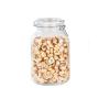 3000ml Clear Glass Kitchen Canisters and Canning Jars with Airtight Bail & Trigger Hermetic Seal Clear Glass Lids