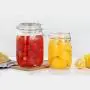 500ml Clear Glass Kitchen Canisters and Canning Jars with Airtight Bail & Trigger Hermetic Seal Clear Glass Lids