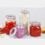 500ml Clear Glass Kitchen Canisters and Canning Jars with Airtight Bail & Trigger Hermetic Seal Clear Glass Lids