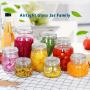 1000ml Clear Glass Kitchen Canisters and Canning Jars with Airtight Bail & Trigger Hermetic Seal Clear Glass Lids