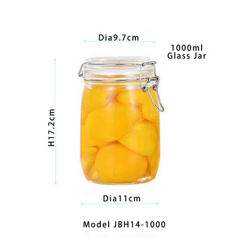 | Storage Bottles & Jars | New 1000ml Mason Borosilica Glass Jar Kitchen Food Bulk Container Set For Spices Dried Fruit Storage Can Salad Bowl Box | by HUDITOOLS | 4 PCs | Storage Bottles & Jars | New 1000ml Mason Borosilica Glass Jar Kitchen Food Bulk Container Set For Spices Dried Fruit Storage Can Salad Bowl Box | by HUDITOOLS | 4 PCs