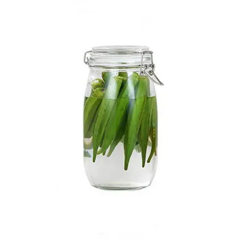 1500ml Glass Kitchen Storage Canister Mason Jars with Lids, Airtight Glass Canister with Hinged Lid,Perfect for Kitchen Canning Cereal,Pasta,Sugar,Beans 1500ml Glass Kitchen Storage Canister Mason Jars with Lids, Airtight Glass Canister with Hinged Lid,Perfect for Kitchen Canning Cereal,Pasta,Sugar,Beans