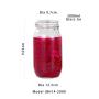 3 pcs 2000ml 64oz Christmas Borosilicate Glass Jar Candy Sugar Storage Bowl Glass Bottle Wedding Gift Hollow home decoration pieces luxury Accessories Halloween Candy Jar,White