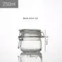 Glasbehälter mit Deckel, 250ml, Küchen-Aufbewahrung, ideal für Konserven, Müsli, Nudeln, Zucker, Bohnen