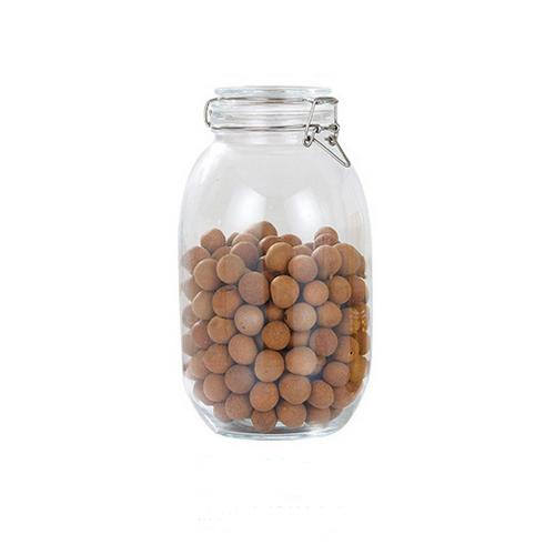 3000ml Glass Kitchen Storage Canister Mason Jars with Lids, Airtight Glass Canister with Hinged Lid，Perfect for Kitchen Canning Cereal,Pasta,Sugar,Beans