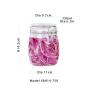 750ml Glass Kitchen Storage Canister Mason Jars with Lids, Airtight Glass Canister with Hinged Lid，Perfect for Kitchen Canning Cereal,Pasta,Sugar,Beans