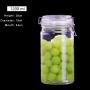 New 1200ml Cylinder Glass Kitchen Storage Canister Mason Jars with Lids, Airtight Glass Canister with Hinged Lid，Perfect for Kitchen Canning Cereal,Pasta,Sugar,Beans