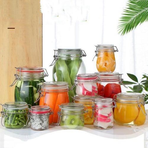 | Storage Bottles & Jars | New 1000ml Mason Borosilica Glass Jar Kitchen Food Bulk Container Set For Spices Dried Fruit Storage Can Salad Bowl Box | by HUDITOOLS | 4 PCs | Storage Bottles & Jars | New 1000ml Mason Borosilica Glass Jar Kitchen Food Bulk Container Set For Spices Dried Fruit Storage Can Salad Bowl Box | by HUDITOOLS | 4 PCs