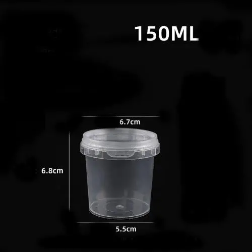 [10 Zählen] Runder, durchsichtiger Lebensmittelbehälter mit Deckel, ideal für Meal Prep, Suppen, Eiscreme, Gefriertruhen, Geschirrspüler und Mikrowellengeeignet