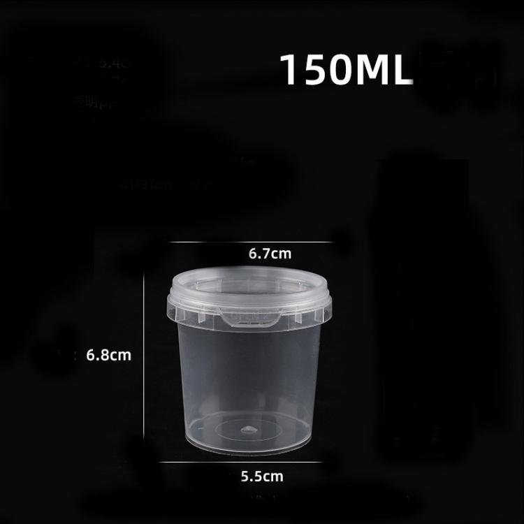 10 Count] Round Clear Food Storage Container With Lids, Perfect