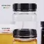 Kunststoff Honigbehälter Anti-Diebstahl Flasche, quadratische Flache mit breitem Hals, 250g dunkler, verdickter Kunststoffhonigflasche, 500g Kunststoffhonigflasche