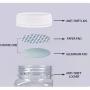Plastic honey jar anti-theft bottle square wide-mouth bottle 250g dark thickened 500g pet plastic honey bottle