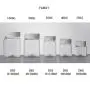 Plastik Honigglas Anti-Diebstahl Flasche, Eckige Flache mit Weitem Mund, 250g 400g 500g 900g 1000g PET Kunststoff Honigflasche