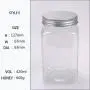 Plastic honey jar aluminum lids bottle square wide-mouth bottle 220ml,360ml,420ml,550ml pet plastic honey bottle Plastic honey jar aluminum lids bottle square wide-mouth bottle 220ml,360ml,420ml,550ml pet plastic honey bottle