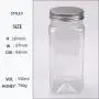 Plastic honey jar aluminum lids bottle square wide-mouth bottle 220ml,360ml,420ml,550ml pet plastic honey bottle Plastic honey jar aluminum lids bottle square wide-mouth bottle 220ml,360ml,420ml,550ml pet plastic honey bottle