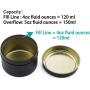 Metal Candle Tins 4oz, Bulk Candle Making Tins 24 Piece Candle Containers, Wholesale Candle Jars for Candle Making and Food Storage, White, Black, Golden, Silver