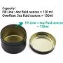 Metallisch-Candle-Tüten 4oz, Großhandel Candle-Making-Tüten 24 Stück, Behältnisse für Kerzenherstellung und Lebensmittelaufbewahrung, Weiß, Schwarz, Gold, Silber