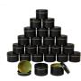 Metal Candle Tins 4oz, Bulk Candle Making Tins 24 Piece Candle Containers, Wholesale Candle Jars for Candle Making and Food Storage, White, Black, Golden, Silver