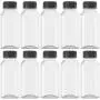 HNXAZG 10 Pcs 4 oz and 8 Oz Plastic Juice Bottles Empty Clear Containers with Tamper Proof Lids for Juice, Milk and Other Beverage HNXAZG 10 Pcs 4 oz and 8 Oz Plastic Juice Bottles Empty Clear Containers with Tamper Proof Lids for Juice, Milk and Other Beverage