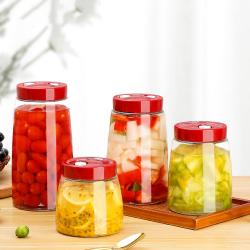 1pcs 1000ml, 1400ml, 1800ml, 2200ml Fermentation Jar with Air-Release Valve