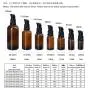 SYBL 10 Stück Leere Refillbare Bernstein Glas Pumpflaschen Kosmetik Lagerbehälter Flasche Gläser Dose Für Make-up Lotion Emulsion Serum