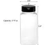 Ensembles de 16 Pots en Plastique Transparent de 17 Fluid Oz (500ml) pour Épices, Contenants pour Épices, Bouteilles pour Assaisonnement, Organisateur d'Épices Ensembles de 16 Pots en Plastique Transparent de 17 Fluid Oz (500ml) pour Épices, Contenants pour Épices, Bouteilles pour Assaisonnement, Organisateur d'Épices