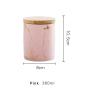 Ins Nordic Light Luxury Kitchen Fresh-keeping Sealed Cans Grains Flower Tea Ceramic Storage Jars Home Food Storage Jar with bamboo lid and silicone seal