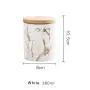 Ins Nordic Light Luxury Kitchen Fresh-keeping Sealed Cans Grains Flower Tea Ceramic Storage Jars Home Food Storage Jar with bamboo lid and silicone seal