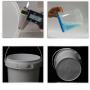 Set of 4 With Hand Plastic Rice Bucket Moisture Proof 4 Litre and 5 Litre Kitchen Rice Storage Jars for Candy, Cookie, Rice, Sugar,Flour,Snacks Keeping Food Dry & Fresh