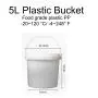 Set of 4 With Hand Plastic Rice Bucket Moisture Proof 4 Litre and 5 Litre Kitchen Rice Storage Jars for Candy, Cookie, Rice, Sugar,Flour,Snacks Keeping Food Dry & Fresh Set of 4 With Hand Plastic Rice Bucket Moisture Proof 4 Litre and 5 Litre Kitchen Rice Storage Jars for Candy, Cookie, Rice, Sugar,Flour,Snacks Keeping Food Dry & Fresh