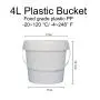 Set of 4 With Hand Plastic Rice Bucket Moisture Proof 4 Litre and 5 Litre Kitchen Rice Storage Jars for Candy, Cookie, Rice, Sugar,Flour,Snacks Keeping Food Dry & Fresh Set of 4 With Hand Plastic Rice Bucket Moisture Proof 4 Litre and 5 Litre Kitchen Rice Storage Jars for Candy, Cookie, Rice, Sugar,Flour,Snacks Keeping Food Dry & Fresh