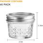 Accguan 4oz / 120ml Mason Jars Glass Canning Jars, Jelly Jars With Regular Lids Ring and Plate, Ideal for Honey,Jam,Wedding Favors,Shower Favors, Set of 40