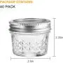Accguan 4oz / 120ml Glasbehälter, Marmeladenbehälter mit Deckel und Untertasse, Set von 40