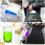 Meanplan 100 Pcs Plastic Flasks Pouches Bulk Reusable Plastic Pouches Leak Proof Juice Pouches Bags with Funnel for Travel Adults Women Men, volume from 3.5oz to 32oz