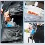 Meanplan 100 Pcs Plastic Flasks Pouches Bulk Reusable Plastic Pouches Leak Proof Juice Pouches Bags with Funnel for Travel Adults Women Men, volume from 3.5oz to 32oz